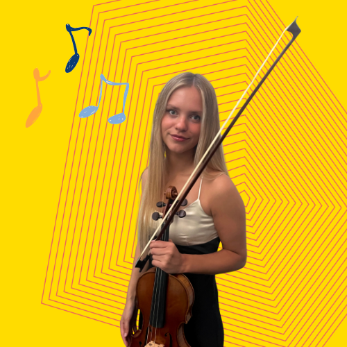 zoe walton with violin