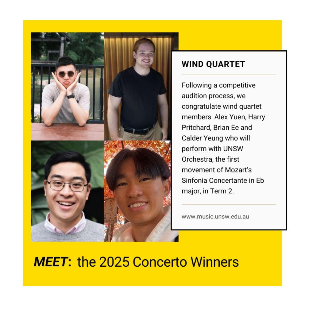 Wind Quartet, Concert Winners 2025