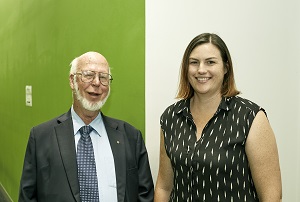 Professor Roger Layton and Nicole Murphy image: Keith Saunders