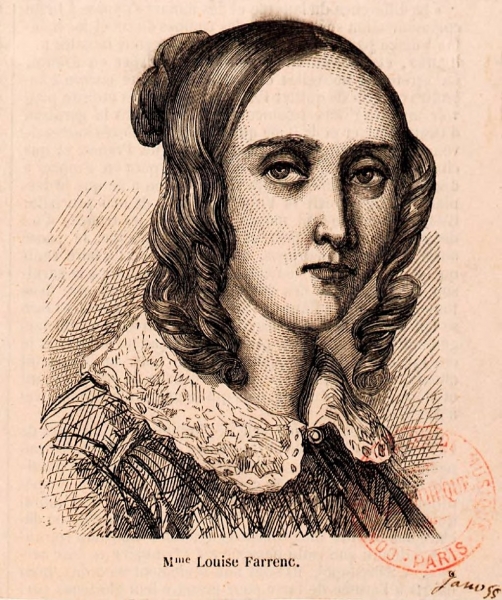 Illustration of Louise Farrencs bust